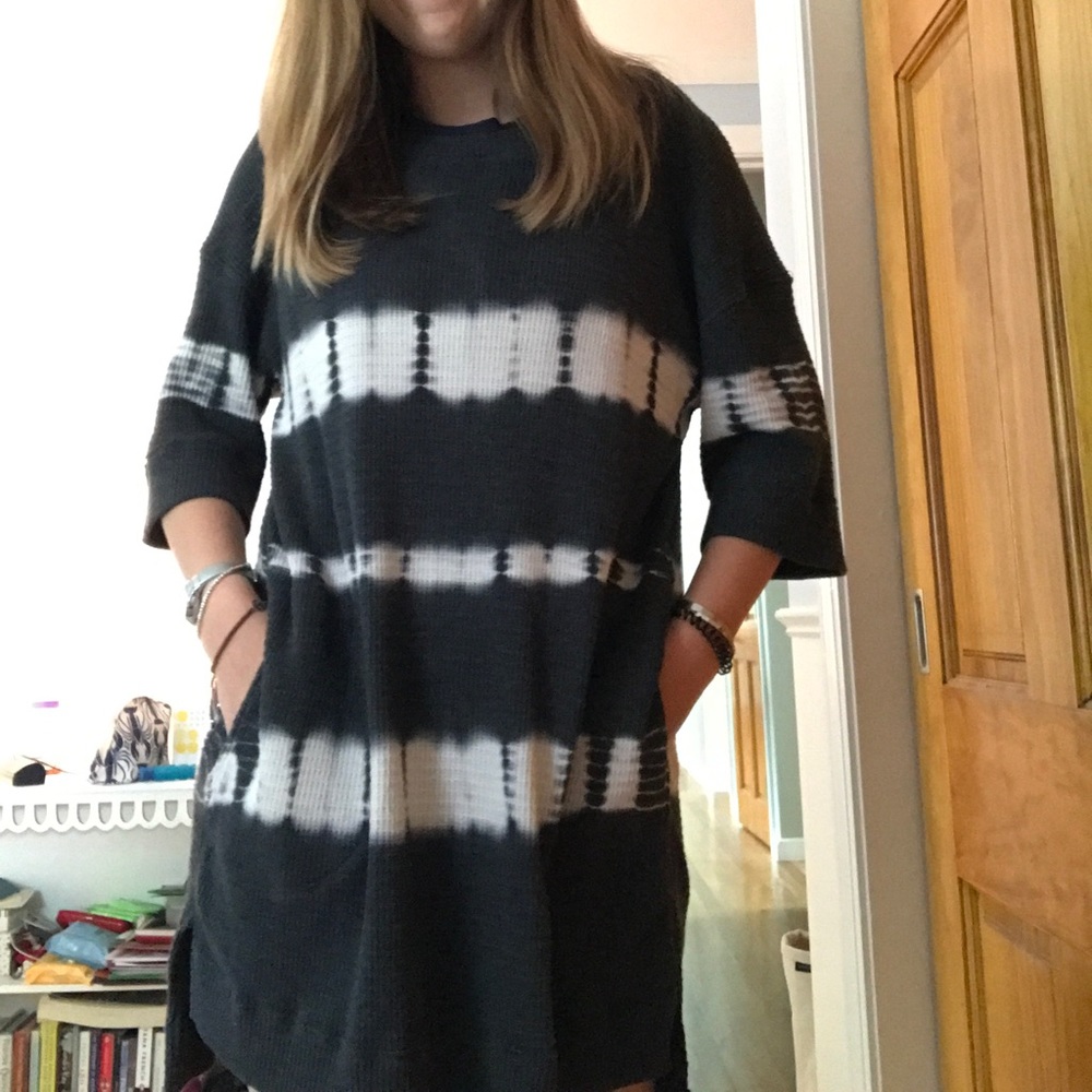 Tie dye dress with pockets